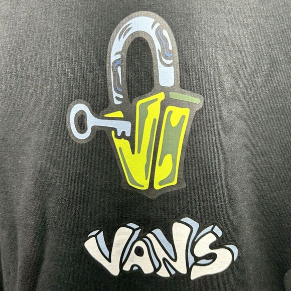 Vans Off The Wall Men's T Shirt Tee Short Sleeve SS Loose Fit Black Size Medium - Picture 3 of 14